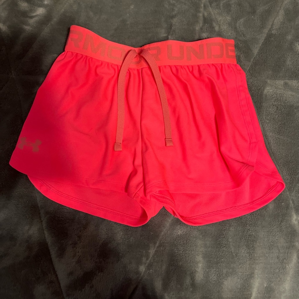 Under armor hot pink shorts size small